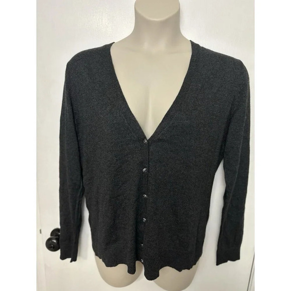 XXL Gray Womens Button Cardigan NWT New York & Co #1163 - Picture 5 of 8